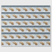 Golden Retriever Making a Snow Angel Cadeaupapier (Vlak)