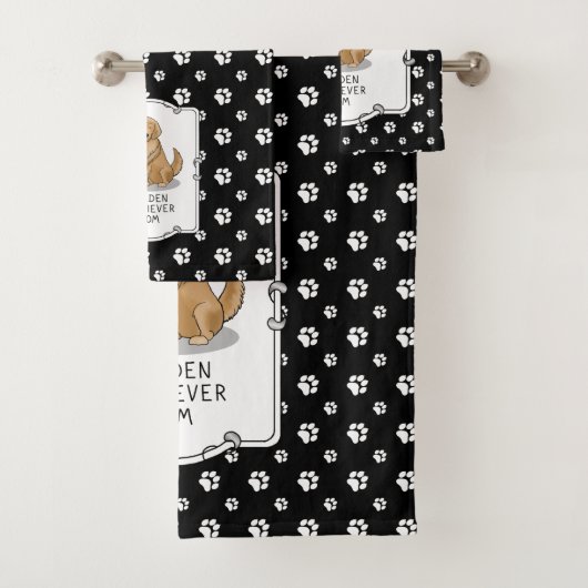 Golden Retriever Mam - Dog Mam Bad Handdoek (Insitu)