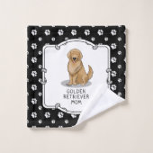 Golden Retriever Mam - Dog Mam Bad Handdoek (Wasdoekje)