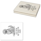Golden Retriever Mam - Dog Mam Rubberstempel (Gestempeld)