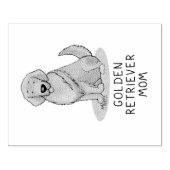 Golden Retriever Mam - Dog Mam Rubberstempel (Afrduk)