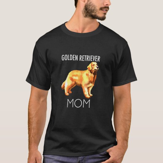 Golden Retriever Mam Dog T-shirt (Voorkant)