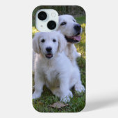 Golden Retriever Mam en Puppy Case-Mate iPhone Case (Achterkant)