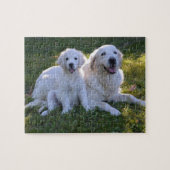 Golden Retriever Mam en Puppy Legpuzzel (Horizontaal)