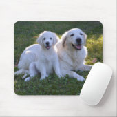 Golden Retriever Mam en Puppy Muismat (Met muis)