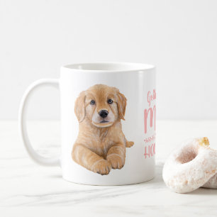 Golden Retriever mam Gift Waterverf Puppy Dog Koffiemok