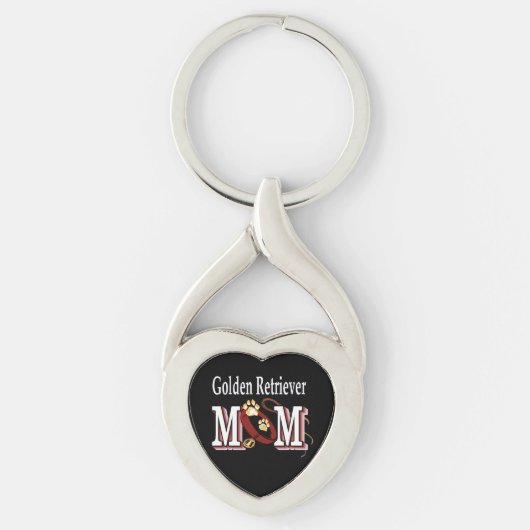 Golden Retriever Mam Gifts Sleutelhanger (Voorkant)
