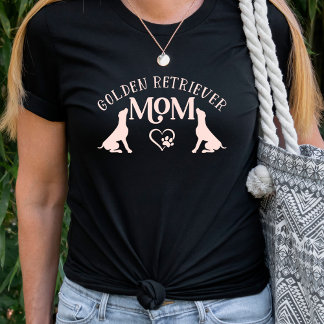 Golden Retriever mam Heart Dog Paw T-Shirt