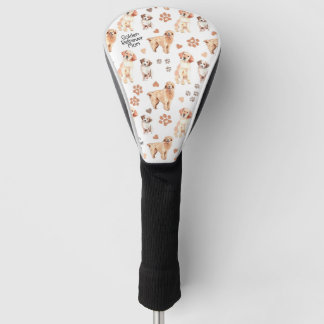 Golden Retriever Mam Pattern Golfheadcover