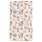 Golden Retriever Mam Pattern Klein Cadeauzakje (Voorkant)