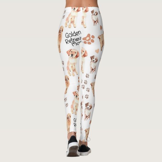Golden Retriever Mam Pattern Leggings (Achterkant)
