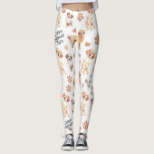 Golden Retriever Mam Pattern Leggings (Voorkant)