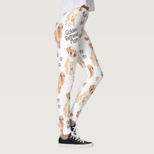 Golden Retriever Mam Pattern Leggings (Rechts)