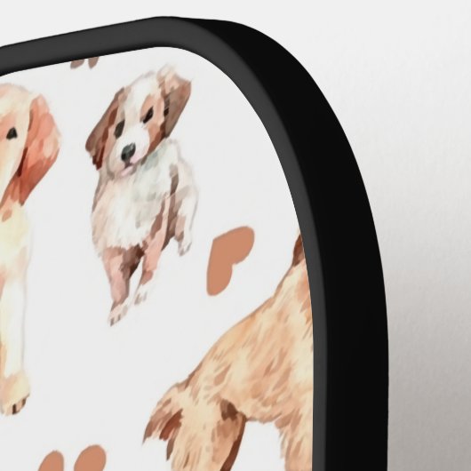 Golden Retriever Mam Pattern Pickleball Paddle (Links Detail)