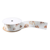 Golden Retriever Mam Pattern Satijnen Lint (Spoel)