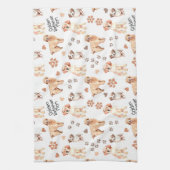 Golden Retriever Mam Pattern Theedoek (Verticaal)