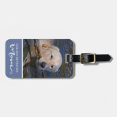 Golden Retriever mam Plaats de foto van je hond Bagagelabel (Voorkant horizontaal)