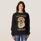 Golden Retriever Mama Baseball ¾ Sleeve Trui (Voorkant volledig)