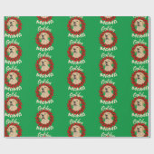 Golden Retriever Mama Hondenliefhebbers kerstavond Cadeaupapier (Vlak)