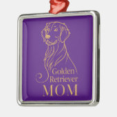 Golden Retriever mama Metalen Ornament (Links)