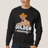 Golden Retriever Mama Owner Chill Hat Glasses Trui (Voorkant)