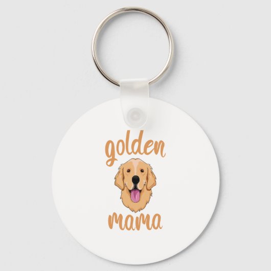 Golden Retriever mama Sleutelhanger (Voorkant)
