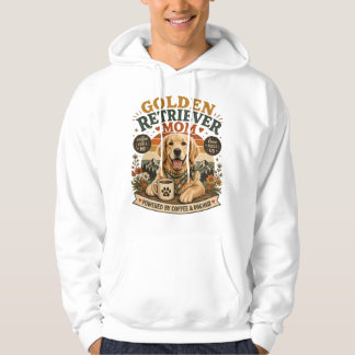 Golden Retriever Mama Vintage Koffie & Hondenliefh Hoodie