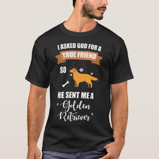 Golden Retriever - Mannen Amp Women Hondenliefhebb T-shirt (Voorkant)