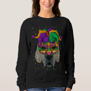Golden Retriever Mardi Gras Face Carnival Jester F Trui