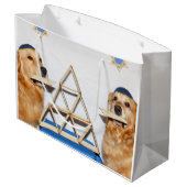 Golden Retriever Matzo Fun Passover Groot Cadeauzakje (Achterkant Gekanteld)