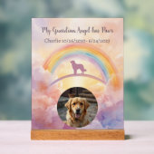 Golden Retriever Memorial Acrylic Sign Acryl Bord (Neutraal)