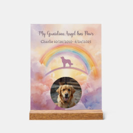 Golden Retriever Memorial Acrylic Sign Acryl Bord