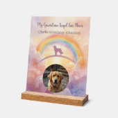 Golden Retriever Memorial Acrylic Sign Acryl Bord (Hoek)