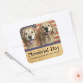 Golden Retriever Memorial Day Stickers (Envelop)