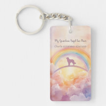 Golden Retriever Memorial Keychain