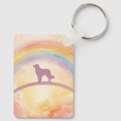 Golden Retriever Memorial Keychain Rainbow Bridge (Achterkant)