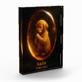 Golden Retriever Memorial Photo Block Fotoblokken (Links)