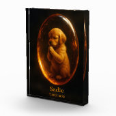 Golden Retriever Memorial Photo Block Fotoblokken (Rechts)