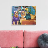 Golden Retriever Mermaid onder het Zee Canvas Afdruk (Insitu (Woonkamer))