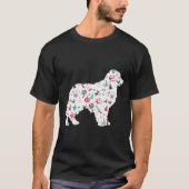 Golden Retriever Merry Kerstmis Pajama Mannen T-shirt (Voorkant)