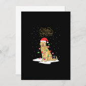 Golden Retriever Merry Kerstmis Retriever Ch Kaart (Voorkant / Achterkant)