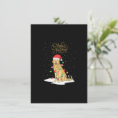 Golden Retriever Merry Kerstmis Retriever Ch Kaart (Staand voorkant)