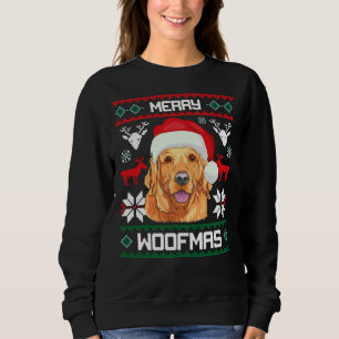 Golden Retriever Merry Woofmas Sweat Dog Kerstmis Trui