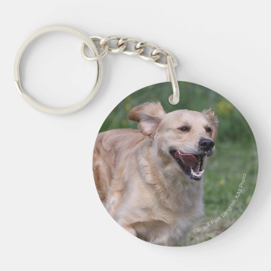 Golden Retriever met 1 Sleutelhanger (Voorkant)