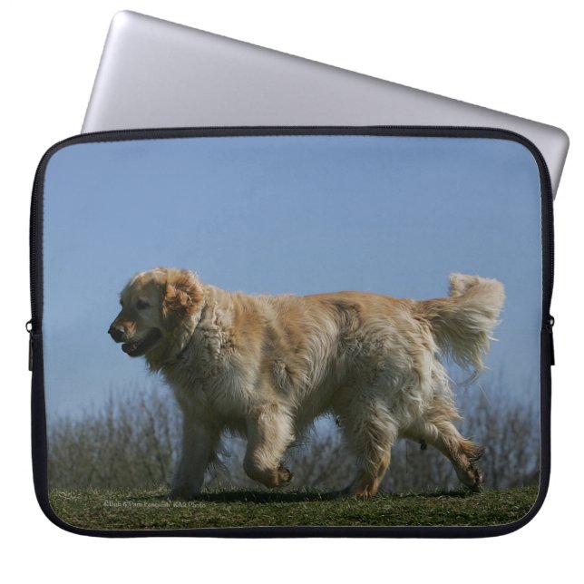 Golden Retriever met 3 Laptop Sleeve (Voorkant)