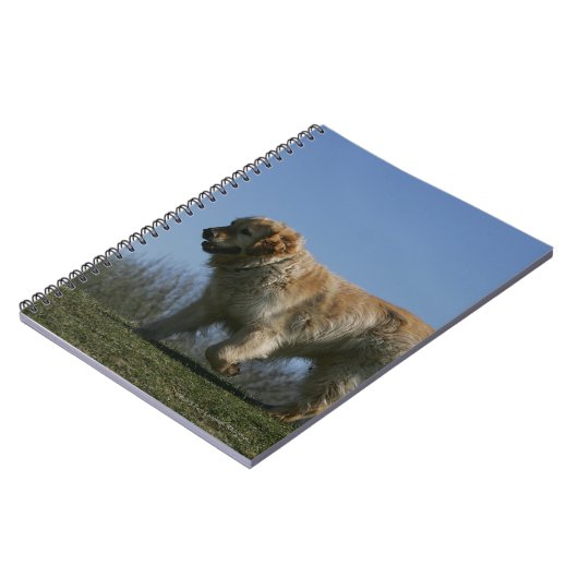 Golden Retriever met 3 Notitieboek (Linkerzijde)
