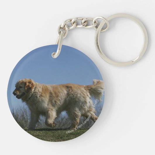 Golden Retriever met 3 Sleutelhanger (Achterkant)