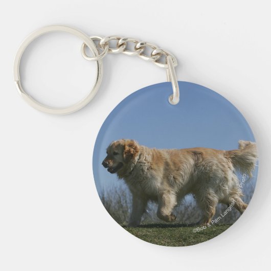 Golden Retriever met 3 Sleutelhanger (Voorkant)