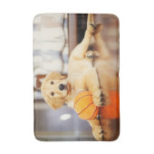 Golden Retriever met Basketball Speelgoed Badmat (Voorkant Verticaal)