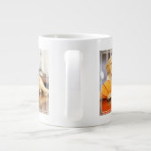 Golden Retriever met Basketball Speelgoed Grote Koffiekop (Achterkant)